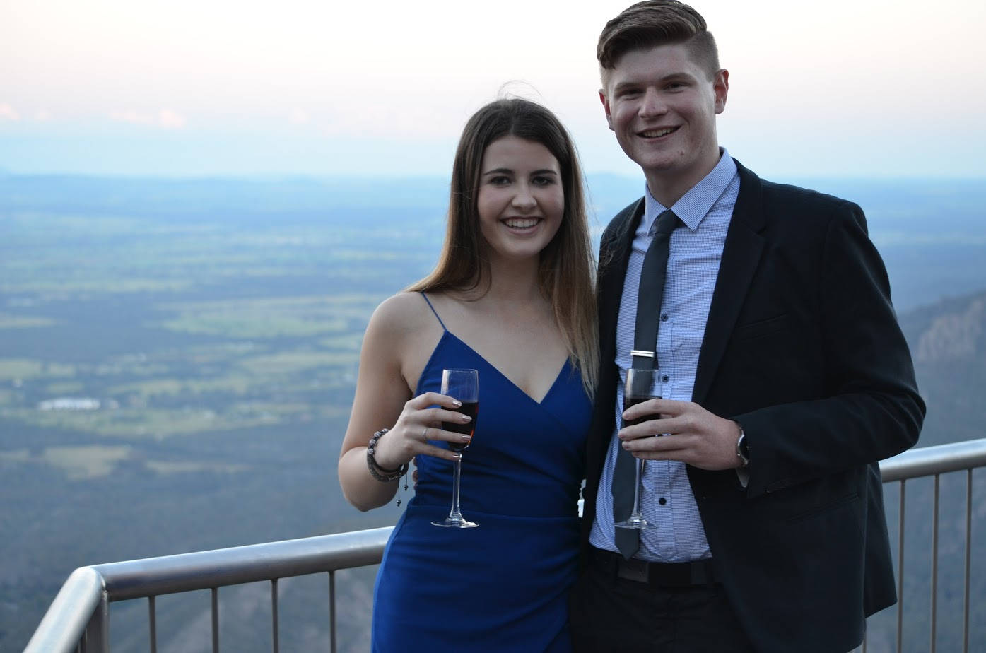 coke in champagne glasses after proposal