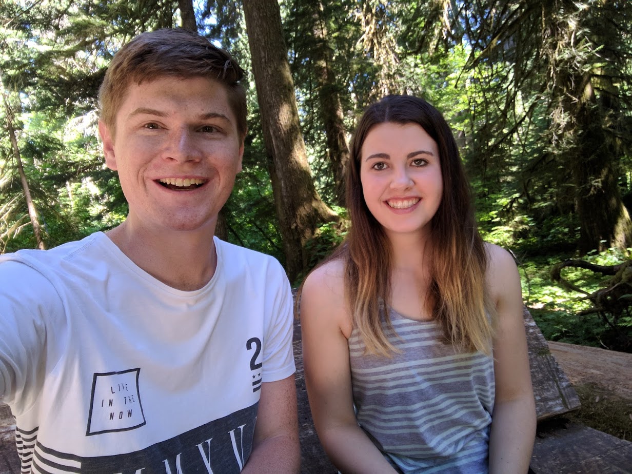 selfie in the trees